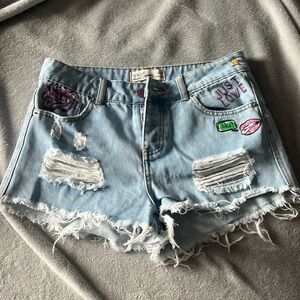 Colorful Jean Shorts